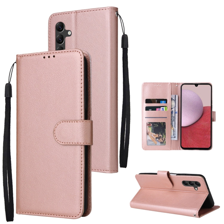Multifunctional 3 Card Slots Leather Phone Case, For Samsung Galaxy A14 5G, For Xiaomi Redmi Note 12 China, For Xiaomi Redmi Note 12 Pro 5G China, For Xiaomi Redmi Note 12 Pro+ China