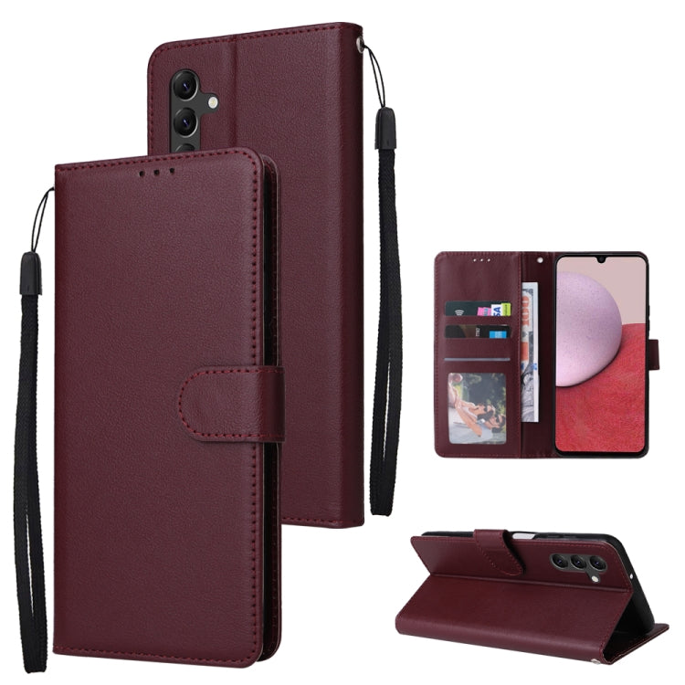 Multifunctional 3 Card Slots Leather Phone Case, For Samsung Galaxy A14 5G, For Xiaomi Redmi Note 12 China, For Xiaomi Redmi Note 12 Pro 5G China, For Xiaomi Redmi Note 12 Pro+ China