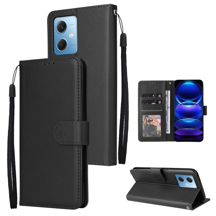 Multifunctional 3 Card Slots Leather Phone Case, For Samsung Galaxy A14 5G, For Xiaomi Redmi Note 12 China, For Xiaomi Redmi Note 12 Pro 5G China, For Xiaomi Redmi Note 12 Pro+ China