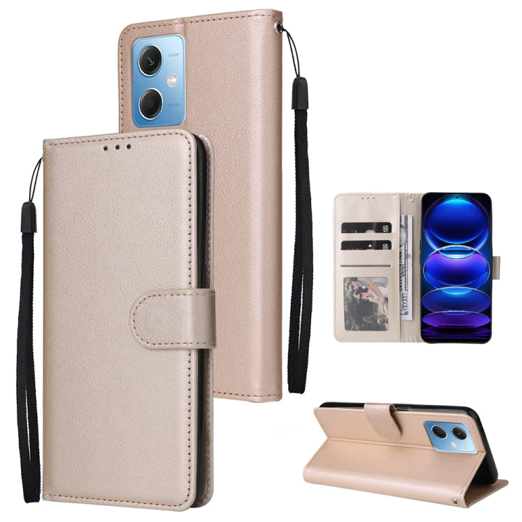 Multifunctional 3 Card Slots Leather Phone Case, For Samsung Galaxy A14 5G, For Xiaomi Redmi Note 12 China, For Xiaomi Redmi Note 12 Pro 5G China, For Xiaomi Redmi Note 12 Pro+ China