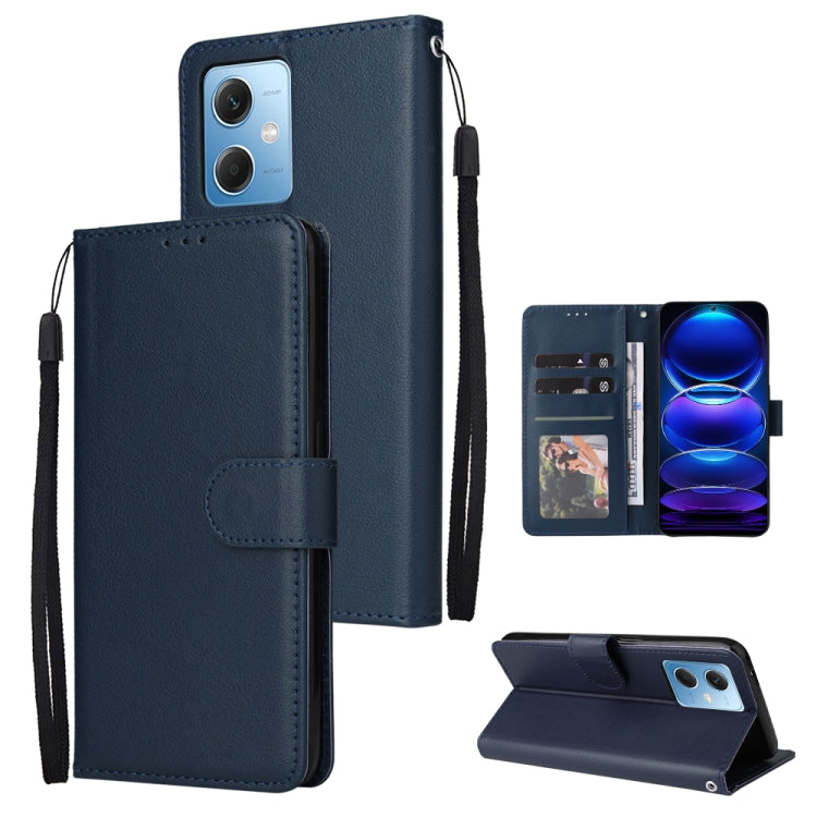 Multifunctional 3 Card Slots Leather Phone Case, For Samsung Galaxy A14 5G, For Xiaomi Redmi Note 12 China, For Xiaomi Redmi Note 12 Pro 5G China, For Xiaomi Redmi Note 12 Pro+ China