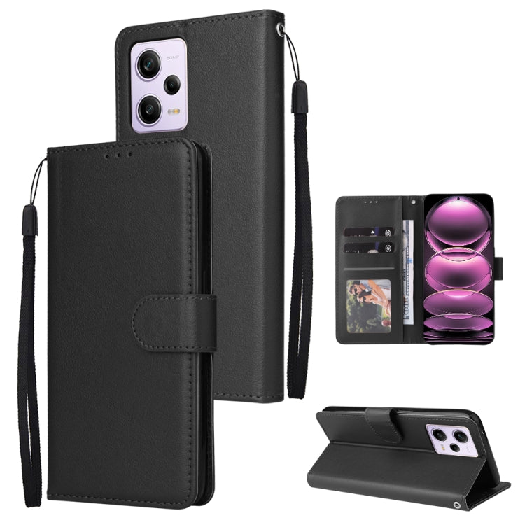 Multifunctional 3 Card Slots Leather Phone Case, For Samsung Galaxy A14 5G, For Xiaomi Redmi Note 12 China, For Xiaomi Redmi Note 12 Pro 5G China, For Xiaomi Redmi Note 12 Pro+ China