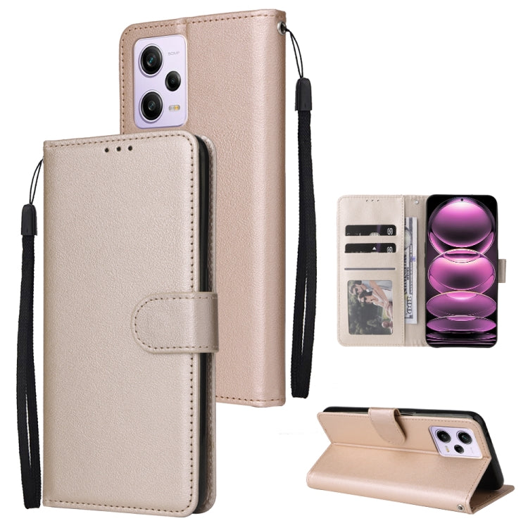 Multifunctional 3 Card Slots Leather Phone Case, For Samsung Galaxy A14 5G, For Xiaomi Redmi Note 12 China, For Xiaomi Redmi Note 12 Pro 5G China, For Xiaomi Redmi Note 12 Pro+ China