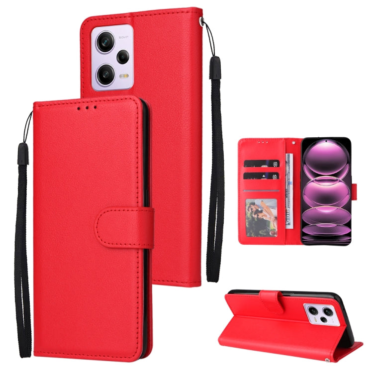 Multifunctional 3 Card Slots Leather Phone Case, For Samsung Galaxy A14 5G, For Xiaomi Redmi Note 12 China, For Xiaomi Redmi Note 12 Pro 5G China, For Xiaomi Redmi Note 12 Pro+ China
