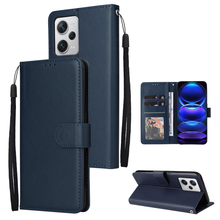 Multifunctional 3 Card Slots Leather Phone Case, For Samsung Galaxy A14 5G, For Xiaomi Redmi Note 12 China, For Xiaomi Redmi Note 12 Pro 5G China, For Xiaomi Redmi Note 12 Pro+ China