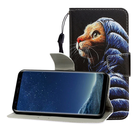 Colored Drawing Horizontal Flip Leather Case with Holder & Card Slot & Wallet, For Galaxy S8 Plus, For Galaxy S9, For Galaxy S9 Plus