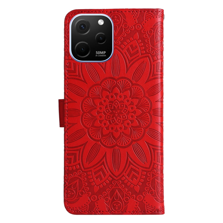 Embossed Sunflower Leather Phone Case, For Huawei nova Y61, For Realme 10 4G Global, For Realme 10 Pro 5G, For Realme 10 Pro+ 5G, For Samsung Galaxy A04e, For Samsung Galaxy A34 5G