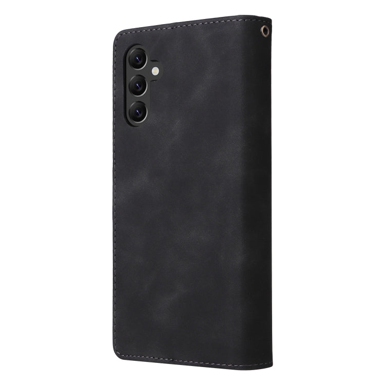 Multifunctional Frosted Zipper Wallet Leather Phone Case, For Samsung Galaxy A22e 5G, For Samsung Galaxy A14 5G