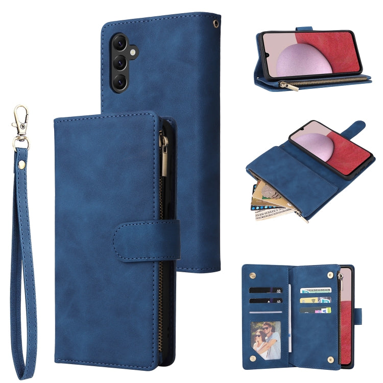 Multifunctional Frosted Zipper Wallet Leather Phone Case, For Samsung Galaxy A22e 5G, For Samsung Galaxy A14 5G