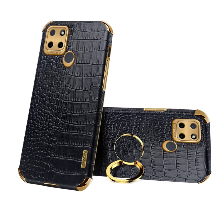 6D Electroplating Crocodile Texture Phone Case With Holder, For OPPO A17, For Realme C21Y, For Realme C33, For OPPO Reno8 Pro+, For Xiaomi Redmi Note 12 China, For Xiaomi Redmi Note 12 Pro+ China, For Samsung Galaxy S23 5G, For Samsung Galaxy S23 Ultra 5G