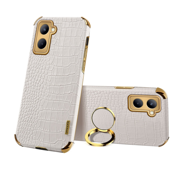 6D Electroplating Crocodile Texture Phone Case With Holder, For OPPO A17, For Realme C21Y, For Realme C33, For OPPO Reno8 Pro+, For Xiaomi Redmi Note 12 China, For Xiaomi Redmi Note 12 Pro+ China, For Samsung Galaxy S23 5G, For Samsung Galaxy S23 Ultra 5G