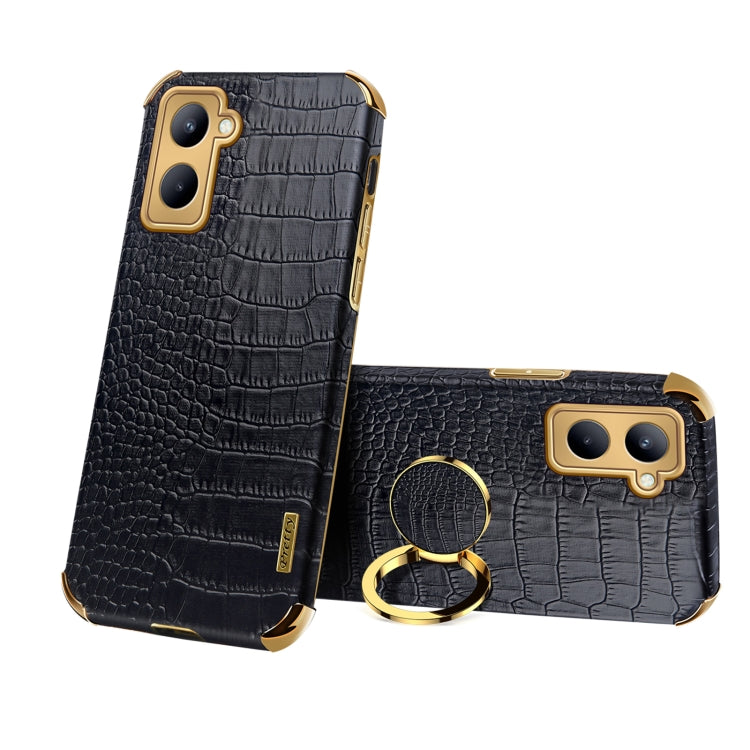 6D Electroplating Crocodile Texture Phone Case With Holder, For OPPO A17, For Realme C21Y, For Realme C33, For OPPO Reno8 Pro+, For Xiaomi Redmi Note 12 China, For Xiaomi Redmi Note 12 Pro+ China, For Samsung Galaxy S23 5G, For Samsung Galaxy S23 Ultra 5G