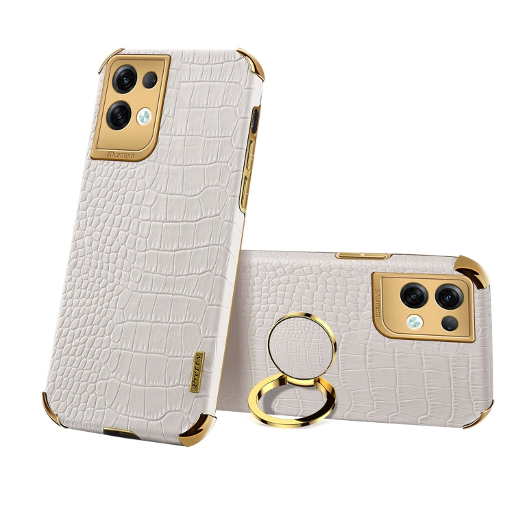 6D Electroplating Crocodile Texture Phone Case With Holder, For OPPO A17, For Realme C21Y, For Realme C33, For OPPO Reno8 Pro+, For Xiaomi Redmi Note 12 China, For Xiaomi Redmi Note 12 Pro+ China, For Samsung Galaxy S23 5G, For Samsung Galaxy S23 Ultra 5G