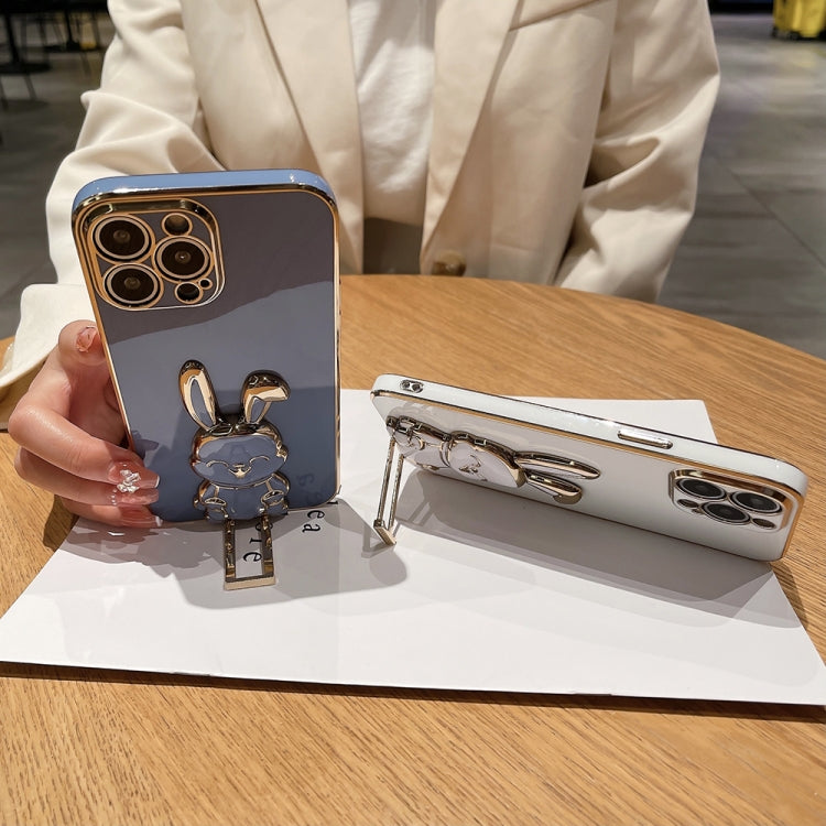 Plating Rabbit Holder Phone Case, For iPhone 11 Pro Max, For iPhone X / XS, For iPhone XR, For iPhone XS Max