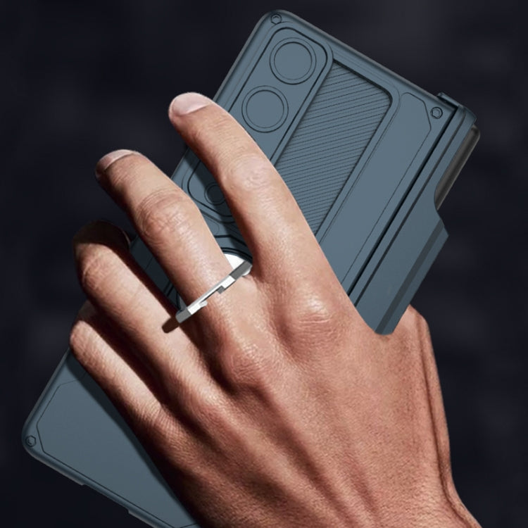 GKK Integrated Magnetic Folding Phone Case with Pen Case, For Samsung Galaxy Z Fold4
