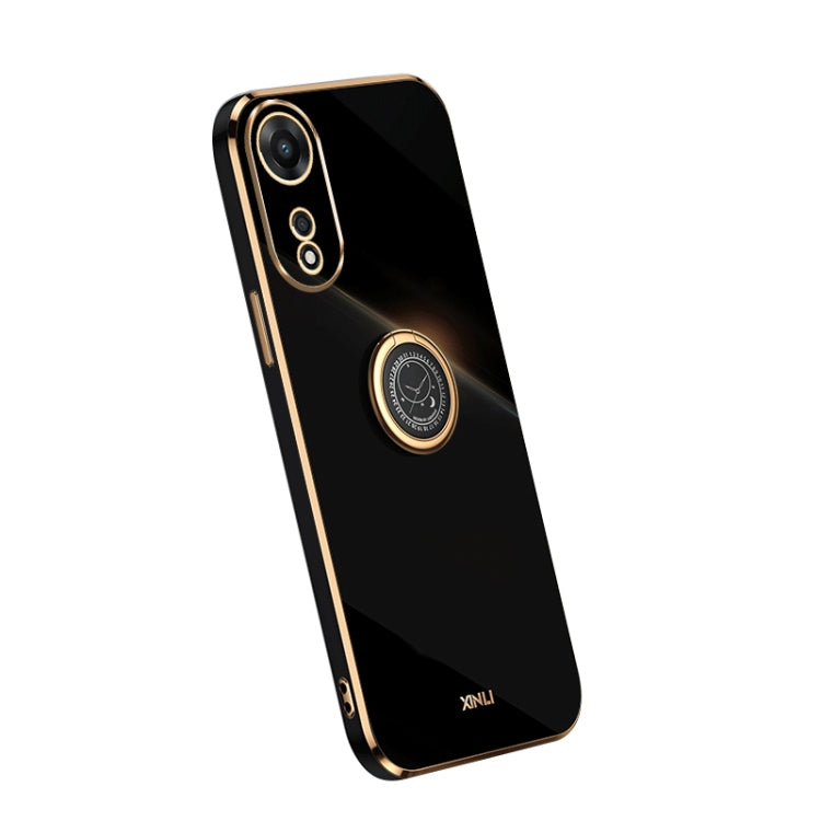 XINLI Straight Edge Electroplate TPU Phone Case with Ring, For OPPO A1 Pro 5G, For Realme 10 4G, For OPPO Reno9 5G, For Samsung Galaxy A54 5G, For vivo X90 Pro+, For Samsung Galaxy Note10+, For Honor 80 SE 5G