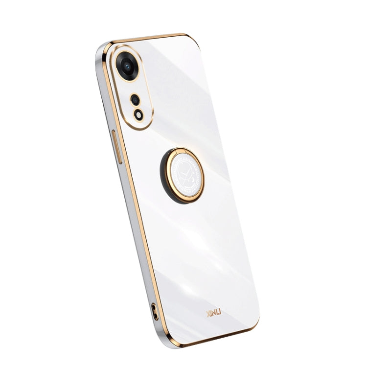 XINLI Straight Edge Electroplate TPU Phone Case with Ring, For OPPO A1 Pro 5G, For Realme 10 4G, For OPPO Reno9 5G, For Samsung Galaxy A54 5G, For vivo X90 Pro+, For Samsung Galaxy Note10+, For Honor 80 SE 5G