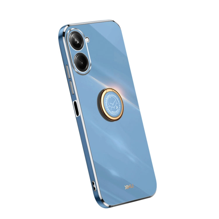 XINLI Straight Edge Electroplate TPU Phone Case with Ring, For OPPO A1 Pro 5G, For Realme 10 4G, For OPPO Reno9 5G, For Samsung Galaxy A54 5G, For vivo X90 Pro+, For Samsung Galaxy Note10+, For Honor 80 SE 5G