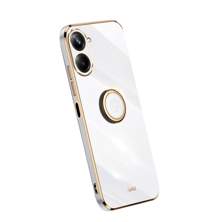 XINLI Straight Edge Electroplate TPU Phone Case with Ring, For OPPO A1 Pro 5G, For Realme 10 4G, For OPPO Reno9 5G, For Samsung Galaxy A54 5G, For vivo X90 Pro+, For Samsung Galaxy Note10+, For Honor 80 SE 5G