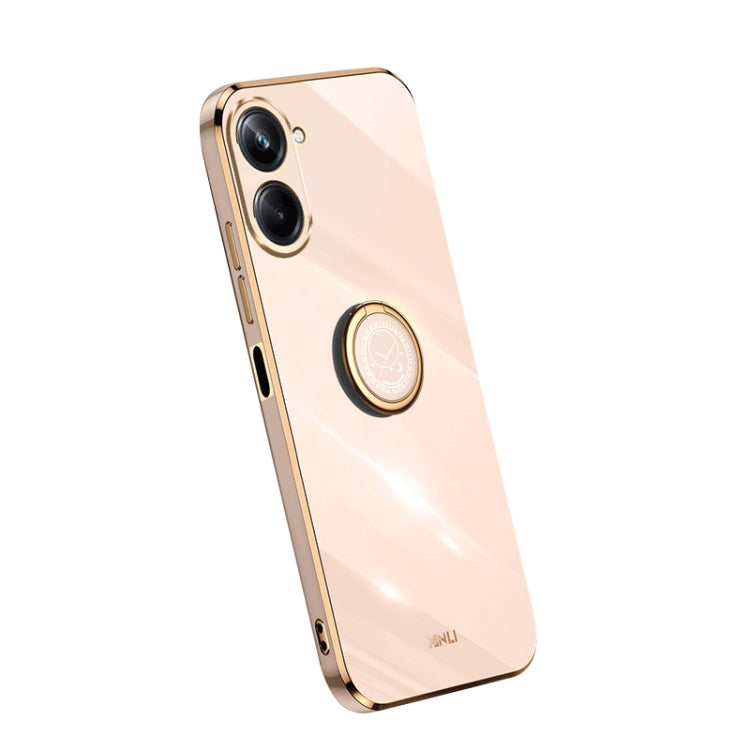 XINLI Straight Edge Electroplate TPU Phone Case with Ring, For OPPO A1 Pro 5G, For Realme 10 4G, For OPPO Reno9 5G, For Samsung Galaxy A54 5G, For vivo X90 Pro+, For Samsung Galaxy Note10+, For Honor 80 SE 5G