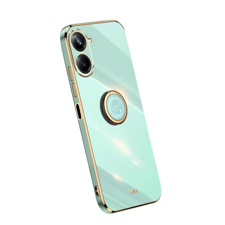 XINLI Straight Edge Electroplate TPU Phone Case with Ring, For OPPO A1 Pro 5G, For Realme 10 4G, For OPPO Reno9 5G, For Samsung Galaxy A54 5G, For vivo X90 Pro+, For Samsung Galaxy Note10+, For Honor 80 SE 5G