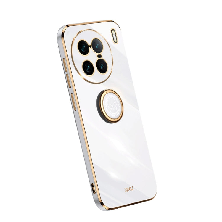 XINLI Straight Edge Electroplate TPU Phone Case with Ring, For OPPO A1 Pro 5G, For Realme 10 4G, For OPPO Reno9 5G, For Samsung Galaxy A54 5G, For vivo X90 Pro+, For Samsung Galaxy Note10+, For Honor 80 SE 5G