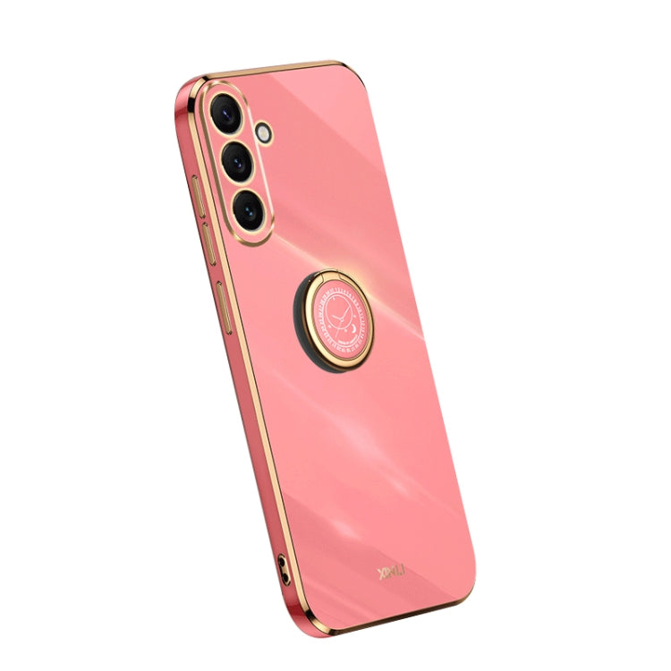 XINLI Straight Edge Electroplate TPU Phone Case with Ring, For OPPO A1 Pro 5G, For Realme 10 4G, For OPPO Reno9 5G, For Samsung Galaxy A54 5G, For vivo X90 Pro+, For Samsung Galaxy Note10+, For Honor 80 SE 5G