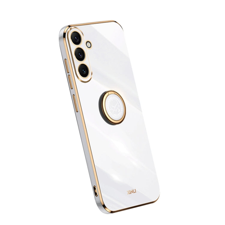 XINLI Straight Edge Electroplate TPU Phone Case with Ring, For OPPO A1 Pro 5G, For Realme 10 4G, For OPPO Reno9 5G, For Samsung Galaxy A54 5G, For vivo X90 Pro+, For Samsung Galaxy Note10+, For Honor 80 SE 5G