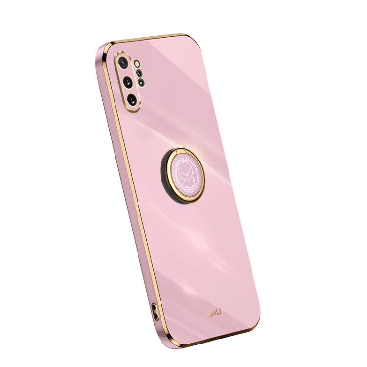 XINLI Straight Edge Electroplate TPU Phone Case with Ring, For OPPO A1 Pro 5G, For Realme 10 4G, For OPPO Reno9 5G, For Samsung Galaxy A54 5G, For vivo X90 Pro+, For Samsung Galaxy Note10+, For Honor 80 SE 5G