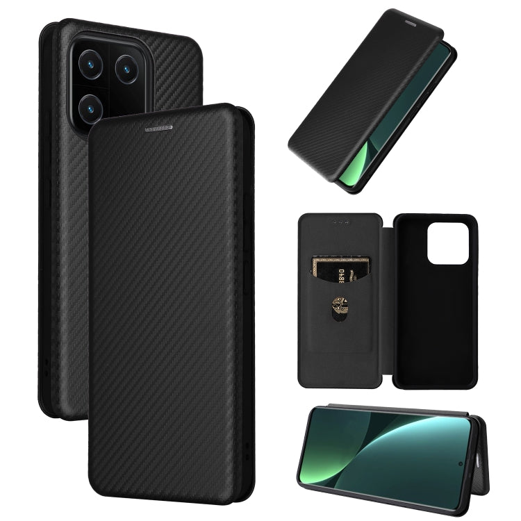 Carbon Fiber Texture Flip Leather Phone Case, For Xiaomi Redmi 11 Prime 4G, For Xiaomi 13