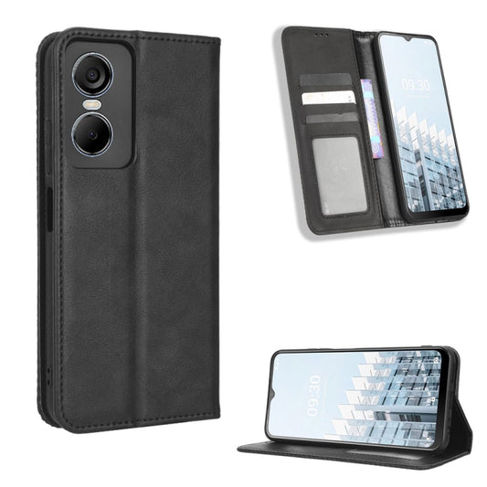 Magnetic Buckle Retro Texture Leather Phone Case, For Tecno Pop 6 Pro BE8, For Infinix Hot 20i, For Infinix Note 12 Pro 4G X676B, For Tecno Pova Neo 2, For Xiaomi Redmi 11 Prime 4G, For Xiaomi Redmi A1+, For Xiaomi Redmi Note 12 5G