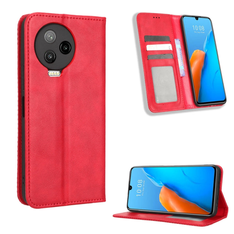 Magnetic Buckle Retro Texture Leather Phone Case, For Tecno Pop 6 Pro BE8, For Infinix Hot 20i, For Infinix Note 12 Pro 4G X676B, For Tecno Pova Neo 2, For Xiaomi Redmi 11 Prime 4G, For Xiaomi Redmi A1+, For Xiaomi Redmi Note 12 5G                     ...