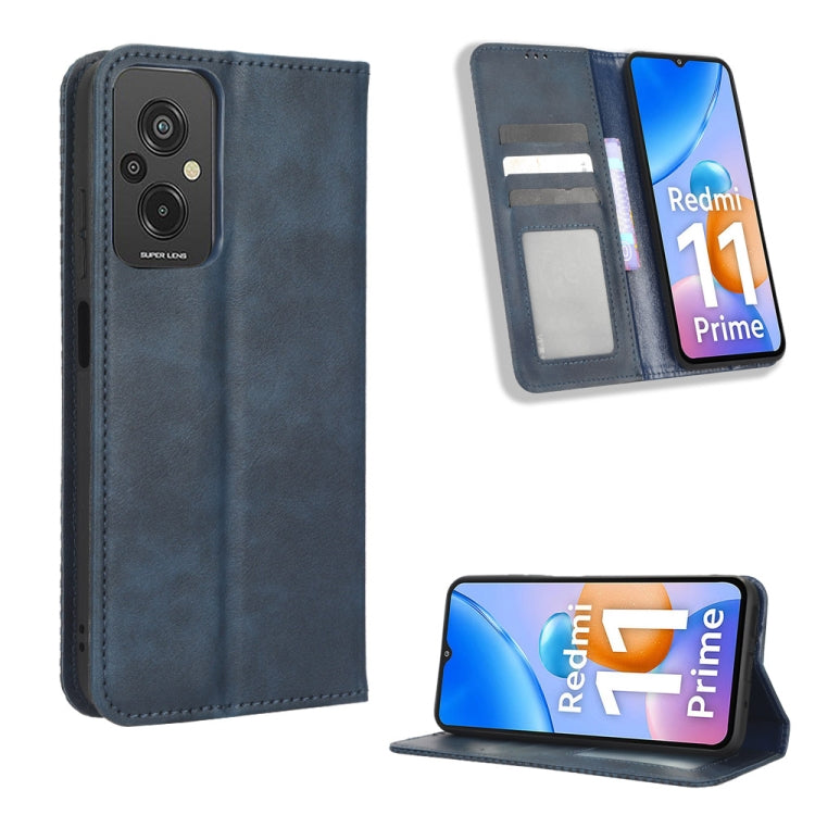 Magnetic Buckle Retro Texture Leather Phone Case, For Tecno Pop 6 Pro BE8, For Infinix Hot 20i, For Infinix Note 12 Pro 4G X676B, For Tecno Pova Neo 2, For Xiaomi Redmi 11 Prime 4G, For Xiaomi Redmi A1+, For Xiaomi Redmi Note 12 5G                     ...