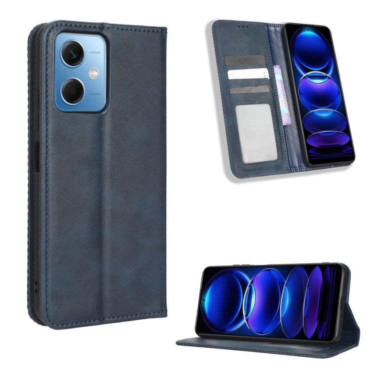 Magnetic Buckle Retro Texture Leather Phone Case, For Tecno Pop 6 Pro BE8, For Infinix Hot 20i, For Infinix Note 12 Pro 4G X676B, For Tecno Pova Neo 2, For Xiaomi Redmi 11 Prime 4G, For Xiaomi Redmi A1+, For Xiaomi Redmi Note 12 5G                     ...
