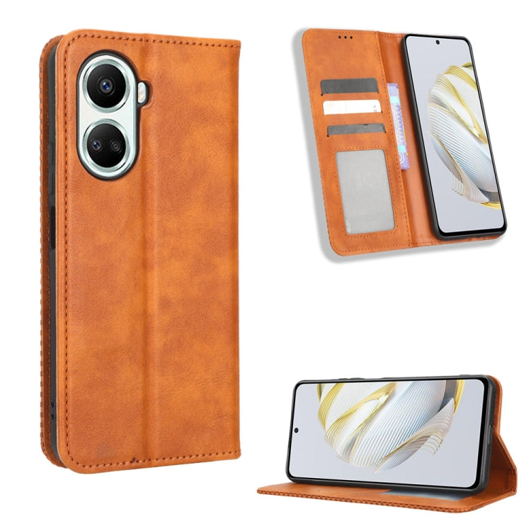 Magnetic Buckle Retro Texture Leather Phone Case, For Tecno Pop 6 Pro BE8, For Infinix Hot 20i, For Infinix Note 12 Pro 4G X676B, For Tecno Pova Neo 2, For Xiaomi Redmi 11 Prime 4G, For Xiaomi Redmi A1+, For Xiaomi Redmi Note 12 5G                     ...