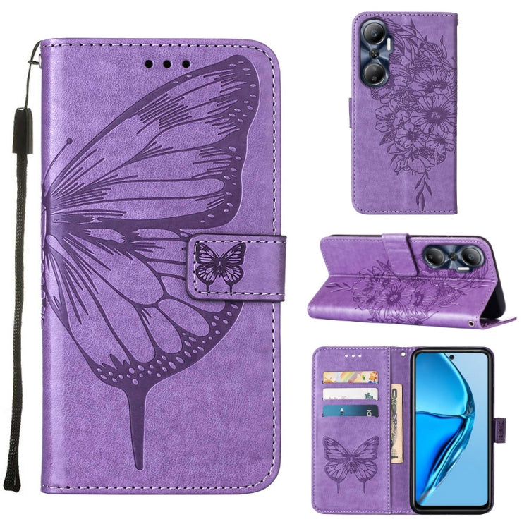 Embossed Butterfly Flip Leather Phone Case, For BLU View 2 2022 / 2020, For Infinix Hot 20 4G X6826, For Infinix Hot 20 5G X666 / X66B, For Infinix Hot 20 Play, For Infinix Hot 20S / 20 Pro X6827, For Infinix Smart 7 X6515