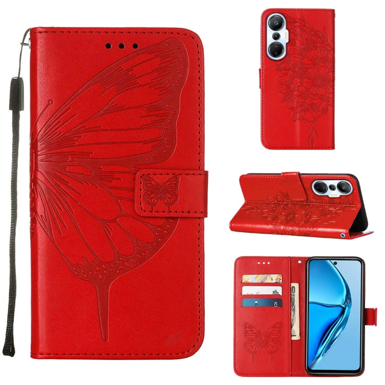 Embossed Butterfly Flip Leather Phone Case, For BLU View 2 2022 / 2020, For Infinix Hot 20 4G X6826, For Infinix Hot 20 5G X666 / X66B, For Infinix Hot 20 Play, For Infinix Hot 20S / 20 Pro X6827, For Infinix Smart 7 X6515