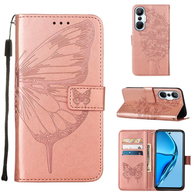 Embossed Butterfly Flip Leather Phone Case, For BLU View 2 2022 / 2020, For Infinix Hot 20 4G X6826, For Infinix Hot 20 5G X666 / X66B, For Infinix Hot 20 Play, For Infinix Hot 20S / 20 Pro X6827, For Infinix Smart 7 X6515