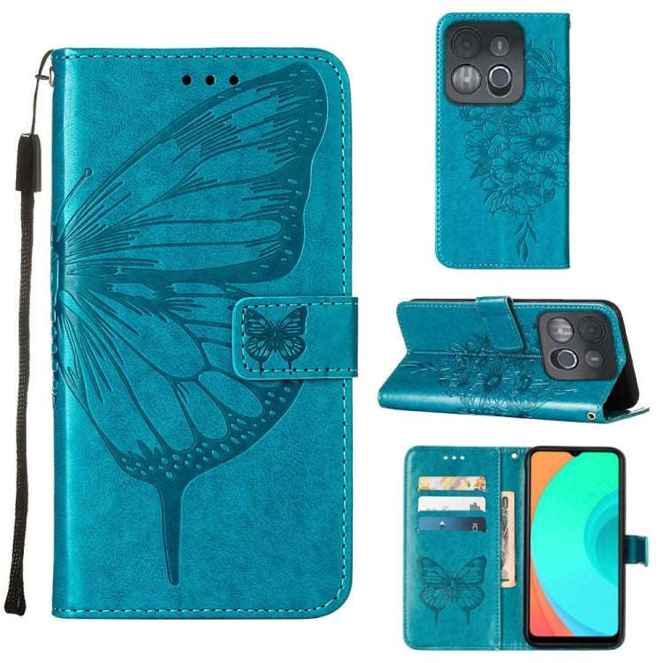 Embossed Butterfly Flip Leather Phone Case, For BLU View 2 2022 / 2020, For Infinix Hot 20 4G X6826, For Infinix Hot 20 5G X666 / X66B, For Infinix Hot 20 Play, For Infinix Hot 20S / 20 Pro X6827, For Infinix Smart 7 X6515