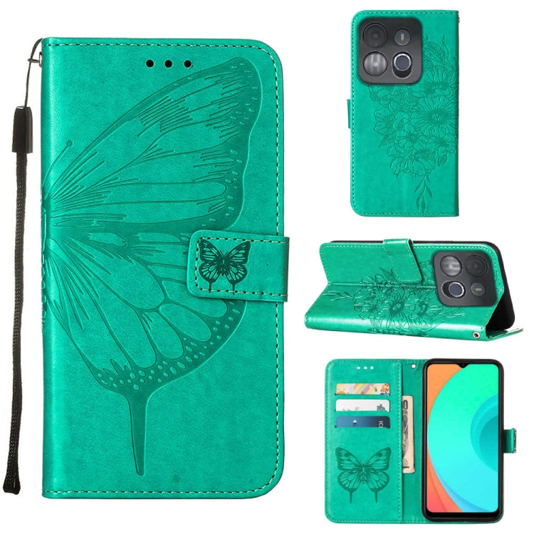 Embossed Butterfly Flip Leather Phone Case, For BLU View 2 2022 / 2020, For Infinix Hot 20 4G X6826, For Infinix Hot 20 5G X666 / X66B, For Infinix Hot 20 Play, For Infinix Hot 20S / 20 Pro X6827, For Infinix Smart 7 X6515
