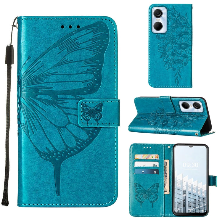 Embossed Butterfly Flip Leather Phone Case, For Tecno Pop 6 Pro, For Tecno Pova 4 LG7N, For Tecno Pova 4 Pro LG8N, For Tecno Pova Neo 2 LG6N, For Google Pixel 7a, For Samsung Galaxy A04e