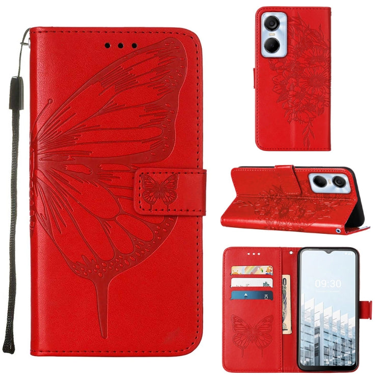Embossed Butterfly Flip Leather Phone Case, For Tecno Pop 6 Pro, For Tecno Pova 4 LG7N, For Tecno Pova 4 Pro LG8N, For Tecno Pova Neo 2 LG6N, For Google Pixel 7a, For Samsung Galaxy A04e