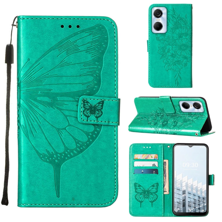 Embossed Butterfly Flip Leather Phone Case, For Tecno Pop 6 Pro, For Tecno Pova 4 LG7N, For Tecno Pova 4 Pro LG8N, For Tecno Pova Neo 2 LG6N, For Google Pixel 7a, For Samsung Galaxy A04e