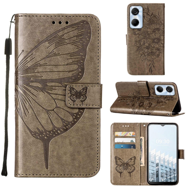 Embossed Butterfly Flip Leather Phone Case, For Tecno Pop 6 Pro, For Tecno Pova 4 LG7N, For Tecno Pova 4 Pro LG8N, For Tecno Pova Neo 2 LG6N, For Google Pixel 7a, For Samsung Galaxy A04e