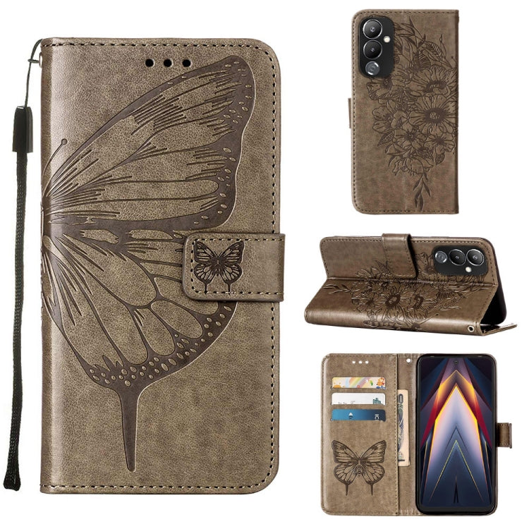 Embossed Butterfly Flip Leather Phone Case, For Tecno Pop 6 Pro, For Tecno Pova 4 LG7N, For Tecno Pova 4 Pro LG8N, For Tecno Pova Neo 2 LG6N, For Google Pixel 7a, For Samsung Galaxy A04e