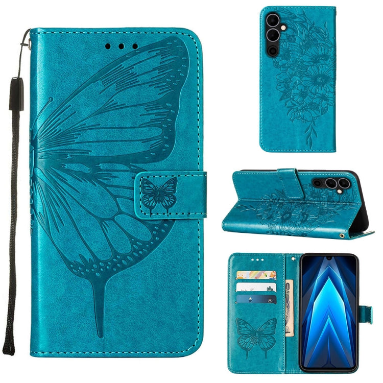Embossed Butterfly Flip Leather Phone Case, For Tecno Pop 6 Pro, For Tecno Pova 4 LG7N, For Tecno Pova 4 Pro LG8N, For Tecno Pova Neo 2 LG6N, For Google Pixel 7a, For Samsung Galaxy A04e
