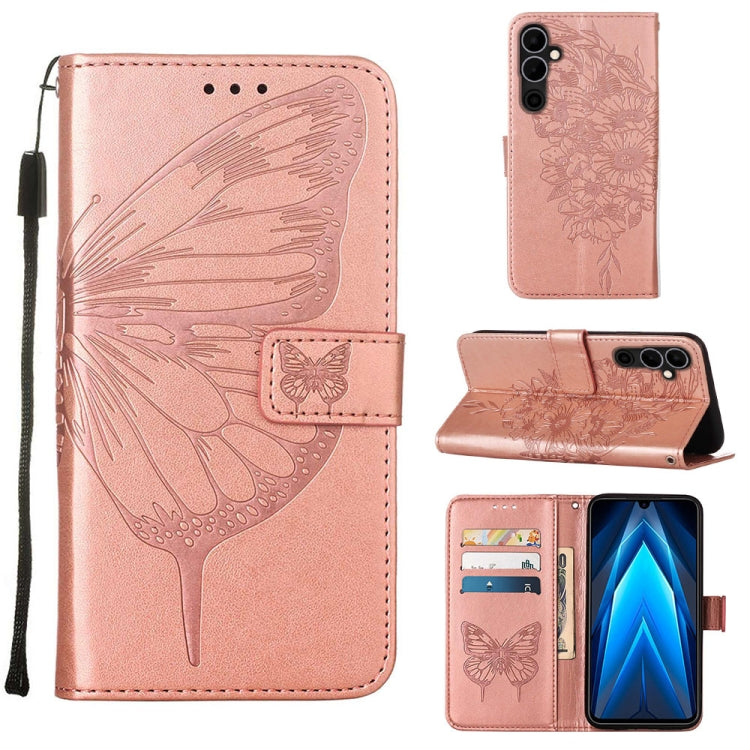 Embossed Butterfly Flip Leather Phone Case, For Tecno Pop 6 Pro, For Tecno Pova 4 LG7N, For Tecno Pova 4 Pro LG8N, For Tecno Pova Neo 2 LG6N, For Google Pixel 7a, For Samsung Galaxy A04e