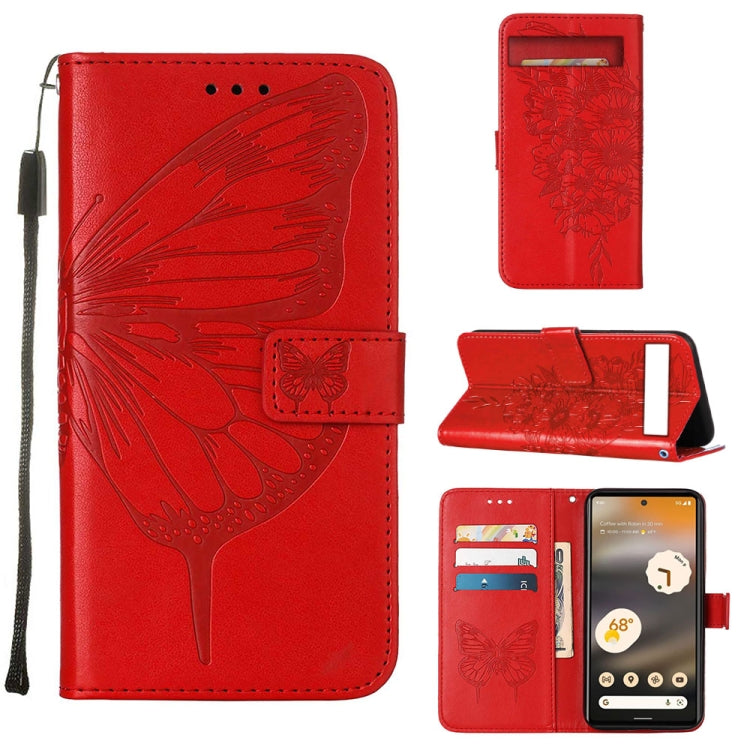 Embossed Butterfly Flip Leather Phone Case, For Tecno Pop 6 Pro, For Tecno Pova 4 LG7N, For Tecno Pova 4 Pro LG8N, For Tecno Pova Neo 2 LG6N, For Google Pixel 7a, For Samsung Galaxy A04e