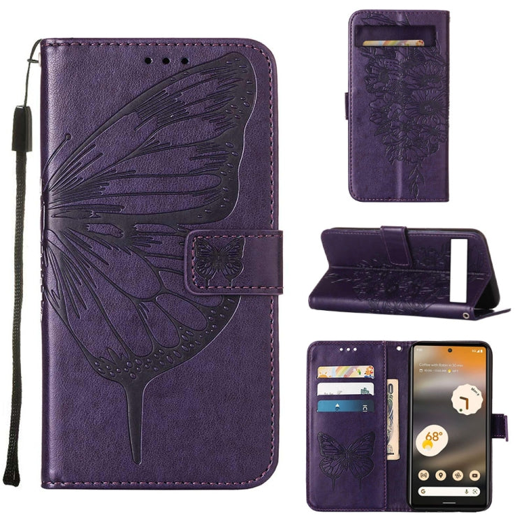 Embossed Butterfly Flip Leather Phone Case, For Tecno Pop 6 Pro, For Tecno Pova 4 LG7N, For Tecno Pova 4 Pro LG8N, For Tecno Pova Neo 2 LG6N, For Google Pixel 7a, For Samsung Galaxy A04e