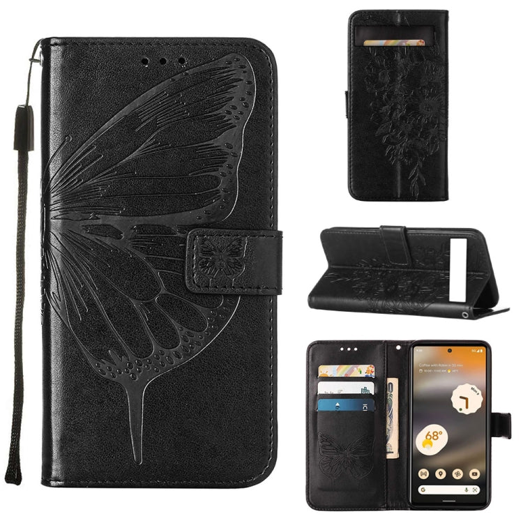 Embossed Butterfly Flip Leather Phone Case, For Tecno Pop 6 Pro, For Tecno Pova 4 LG7N, For Tecno Pova 4 Pro LG8N, For Tecno Pova Neo 2 LG6N, For Google Pixel 7a, For Samsung Galaxy A04e